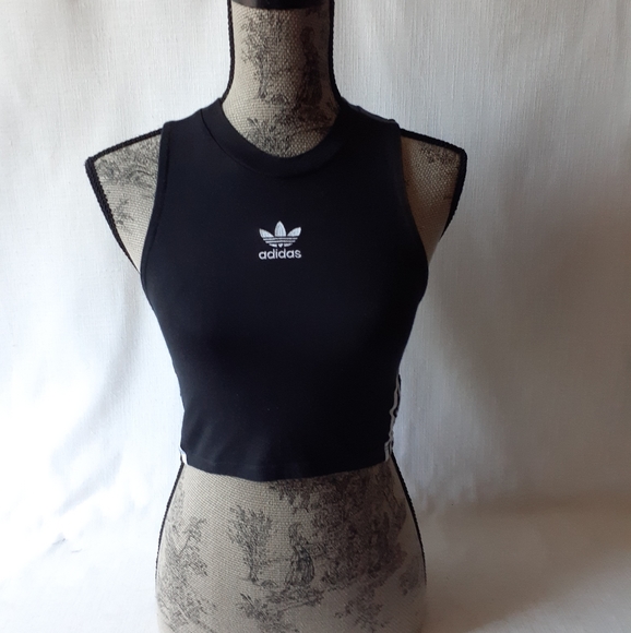 Adidas Tops - Adidas women's black activewear cropped tank top size XS